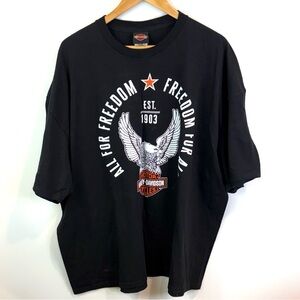 Harley-Davidson Black Tee with Eagle Graphic size 3XL